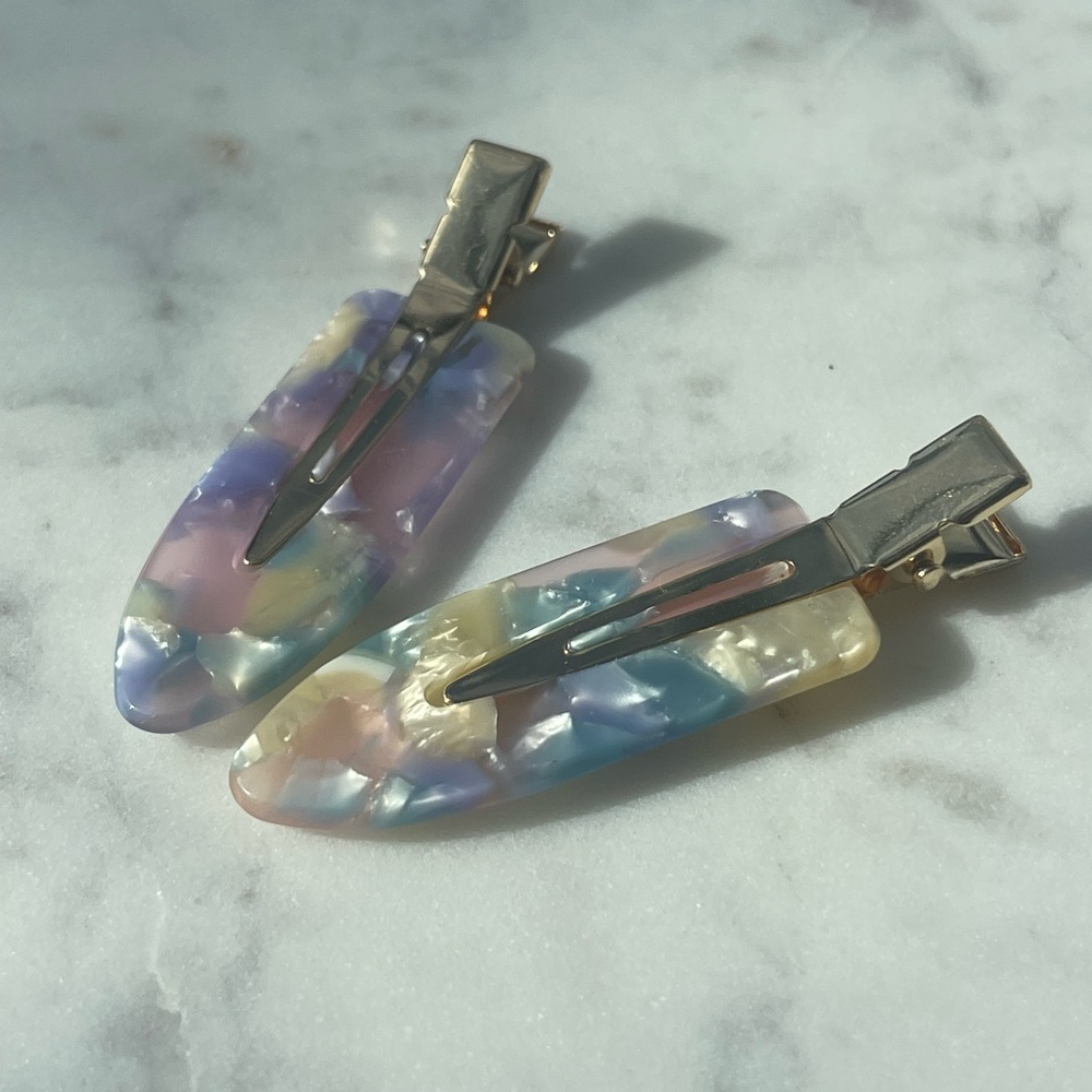 Purple Mermaid Hair Clip Set